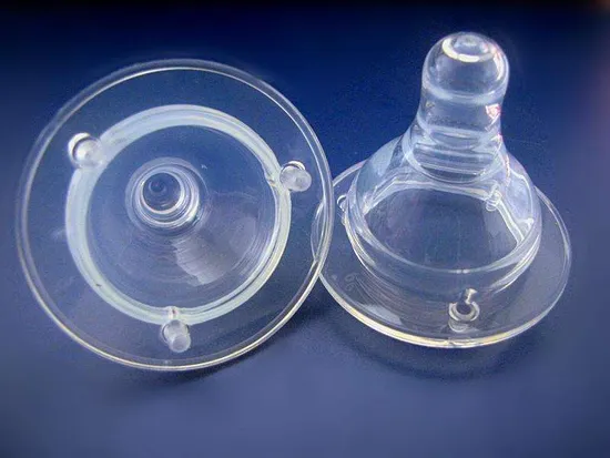 Il materiale in silicone liquido LSR è utilizzato principalmente per realizzare ciucci per bambini, tettarelle per l'allattamento, biberon per l'allattamento e succhietti per bambini.
