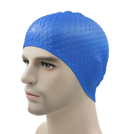 Cuffia da nuoto in silicone per capelli ricci, corti, medi e lunghi, comoda cuffia da bagno ideale